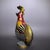 Late 19th Century Cloisonné Enamel Rooster Statue, Gilt Bronze Figure, 1.11kg For Sale - Image 4 of 9