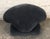 Mid 20th Century Mid-Century Modern Blue Corduroy Barrel Swivel Chair and Ottoman For Sale - Image 5 of 13