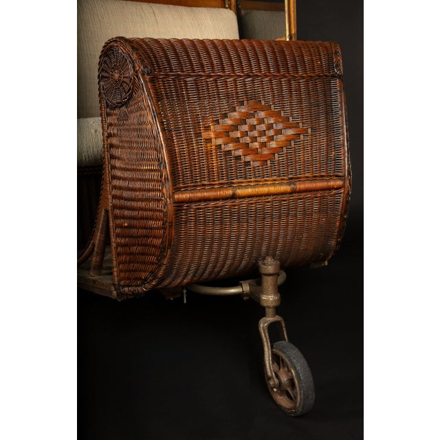 Vintage Ocean Rolling Chair Co. Inc. Boardwalk Cart: A Timeless Seaside Treasure For Sale - Image 11 of 12