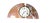 Late 20th Century Art Deco Staiger Quartz West Germany Mantel Clock Half-Moon Pink Marble Base For Sale - Image 5 of 9