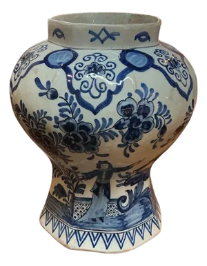 18th Century Johannes Van Duijn Dutch Ceramic Vase
