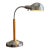 Vintage Mid Century Modern Chrome & Orange Gooseneck Desk Lamp For Sale