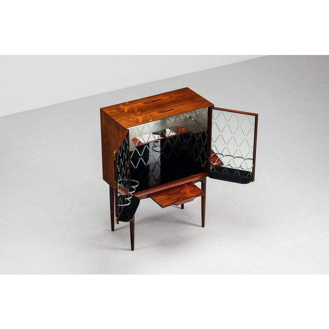 Bar Cabinet in Rosewood by Illum Wikkelso for C. F. Christensen, Denmark, 1960 For Sale - Image 6 of 18