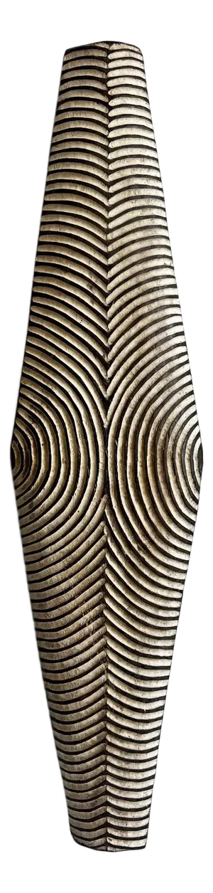 Zulu Vintage Elongated Black & White Shield