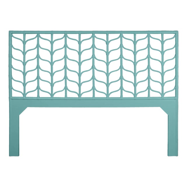 Ivy Headboard King, Turquoise For Sale