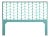 Ivy Headboard King, Turquoise For Sale