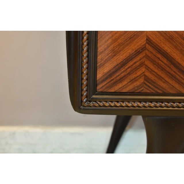 Vintage Italian Nine-Drawer Commode Attributed to Vittorio Dassi, 1950s For Sale - Image 11 of 12