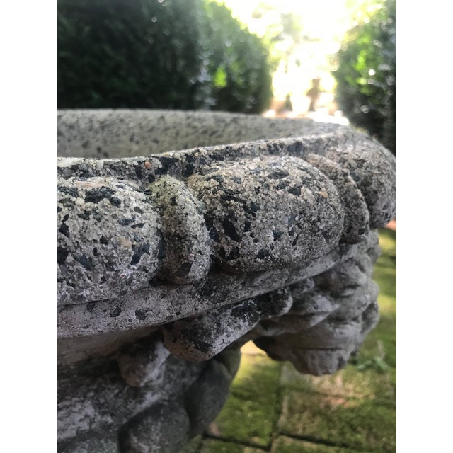 Lion Mask Cast Stone Planter Chairish