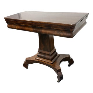 Victorian Regency Style Lift-Top Game Table For Sale