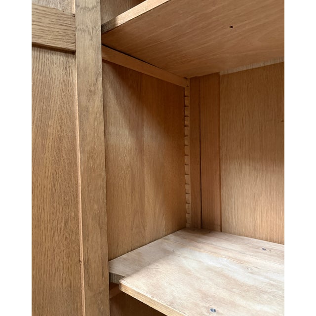 1940s Art Deco Oak Wardrobe, 1940s For Sale - Image 5 of 18