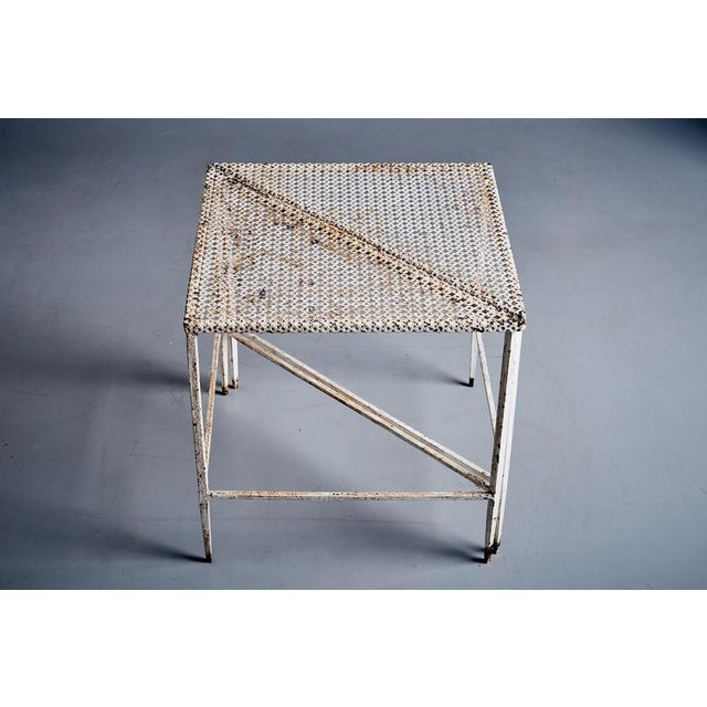 Triangular Side Tables attributed to Mathieu Matégot, France, 1950s, Set of 2 For Sale - Image 9 of 11