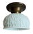 Such a charming light fixture. Perfect for rooms or hallways with lower ceilings. The light fixture, circa 1930’s is a...