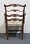 Vintage Antique Solid Mahogany Traditional Duncan Phyfe Style Ladderback Dining Arm Chair For Sale In Kansas City - Image 6 of 8