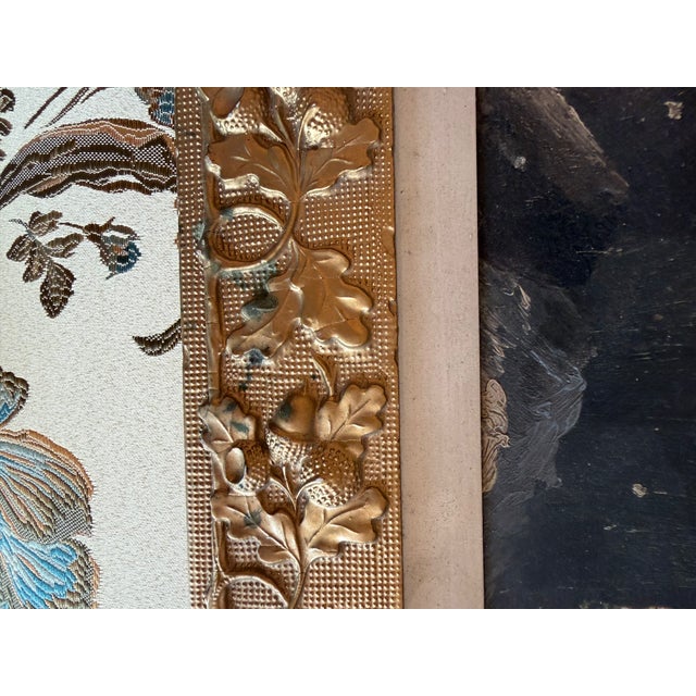 Antique 19th Century Landscape Oil Painting in Acorn & Oak Leaf Giltwood Frame For Sale - Image 4 of 8