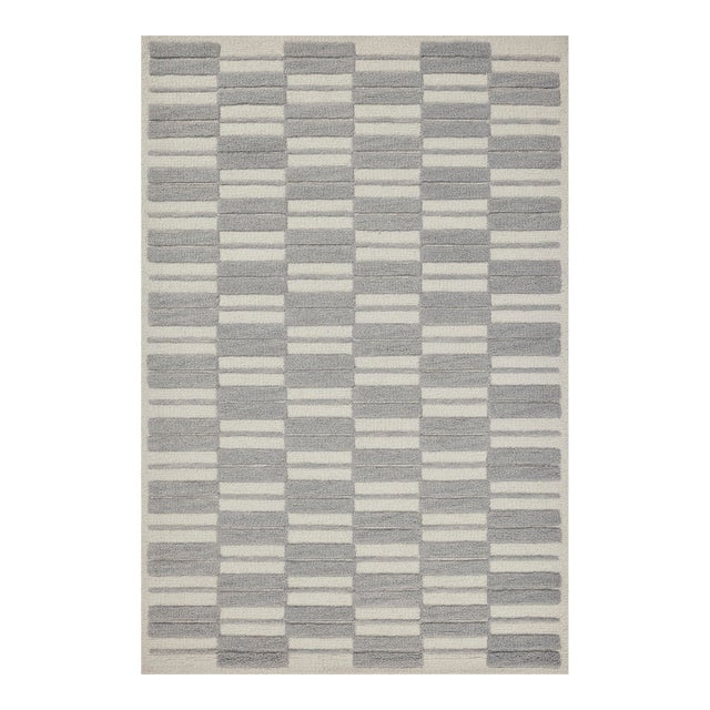 Chris Loves Julia x Loloi Bradley Ivory / Grey 2'-6" x 7'-6" Runner Rug For Sale