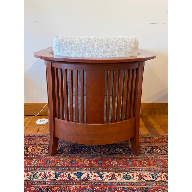 Stickley Pair of Stickley Park Slope Chairs For Sale - Image 4 of 9