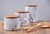 Artifacts Trading Company Storage Canister with Sealed Wood Top in White, Large For Sale - Image 4 of 4