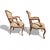 Pair of Early 20th Century Louis XV-Style Carved Wood Armchairs With Tapestry Upholstery For Sale In Los Angeles - Image 6 of 14