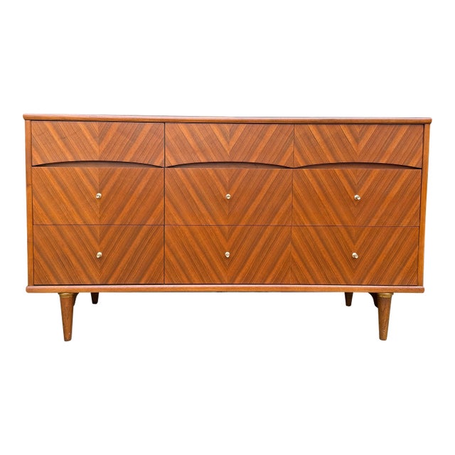 1960s Kent Coffey Debonaire Lowboy Dresser For Sale