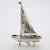 1980s Vintage Italian Handmade Genuine Silver Sailing Ship Figurine, 1980s For Sale - Image 5 of 9