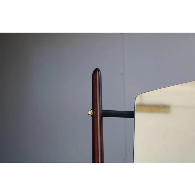 1950s Minimalist Console with Mirror in Mahogany by Vittorio Dassi, Milan, 1950s For Sale - Image 5 of 18