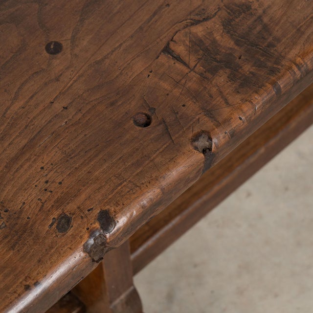 Wood Early 20th Century French Chestnut Bench For Sale - Image 7 of 16