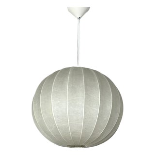 Large Vintage Cocoon Pendant Light from Goldkant Leuchten, 1960s For Sale