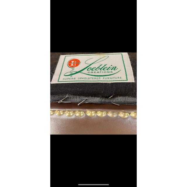 Animal Skin Mid 20th Century LoeBlein Chesterfield Sofa For Sale - Image 7 of 10