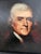Hand-Textured Thomas Jefferson Portrait Print After Rembrandt Peale For Sale - Image 4 of 11