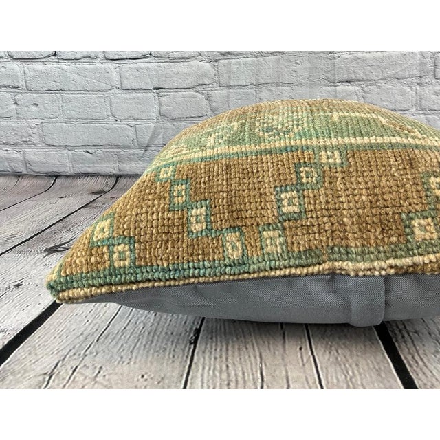 20 x 20 Rug Pillow Ethereal Elegance Turkish Pillow Cushion Cover For Sale - Image 4 of 4