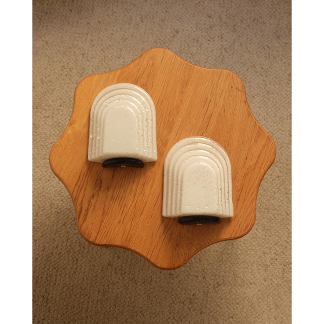 Glass Vintage Wall Sconces in Murano, 1970s, Set of 2 For Sale - Image 7 of 8
