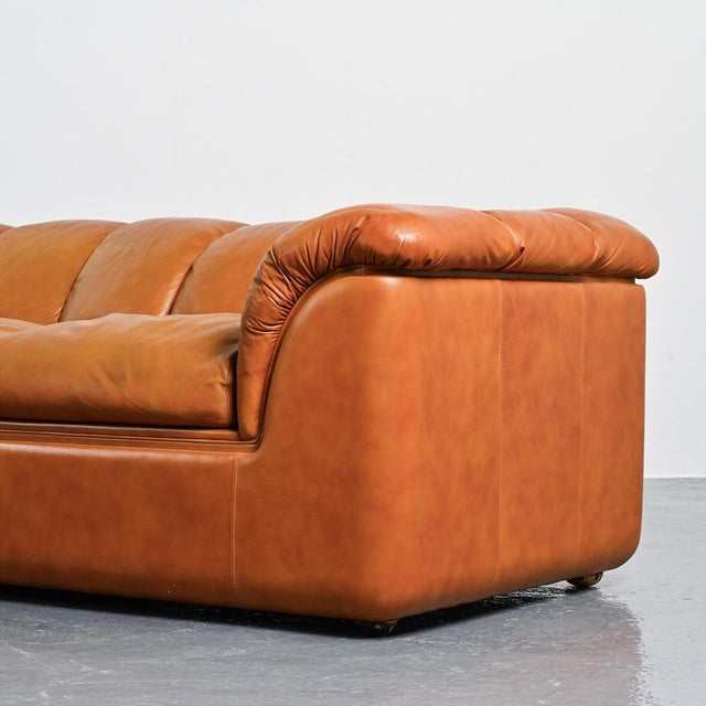 Cocker Leather Sofa by Franco Bresciani for Poltrona Frau, 1970s For Sale - Image 12 of 16