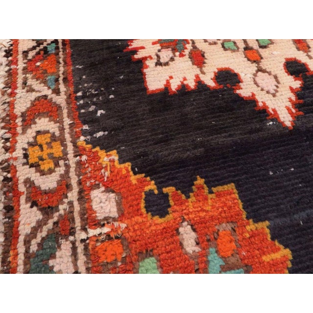 Mid 20th Century Galerie Shabab Collection Mid-20th Century Persian Hamadan Throw Rug For Sale - Image 5 of 8