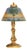 1910s Handel Art Nouveau Frosted Glass Reverse Painted Boudoir Table Lamp For Sale