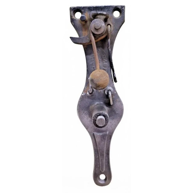 Antique 1873 Brass Pull Bell — Victorian Fire, Boxing, or Trolley Bell (5") For Sale - Image 4 of 7