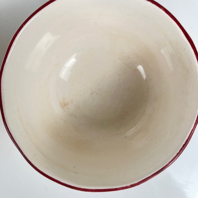 Ceramic Large Réverbère Cups with Saucers from KG Lunéville, 1980s, Set of 4 For Sale - Image 7 of 10