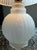 1920s Diminutive Frosted Glass Art Deco Table Lamp French Industrial / Machine Age For Sale - Image 10 of 11