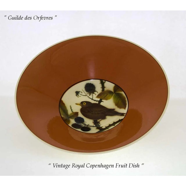 1950’s Vintage Royal Copenhagen Fruit Orange Decoration Plates- Set of 7 For Sale - Image 10 of 10
