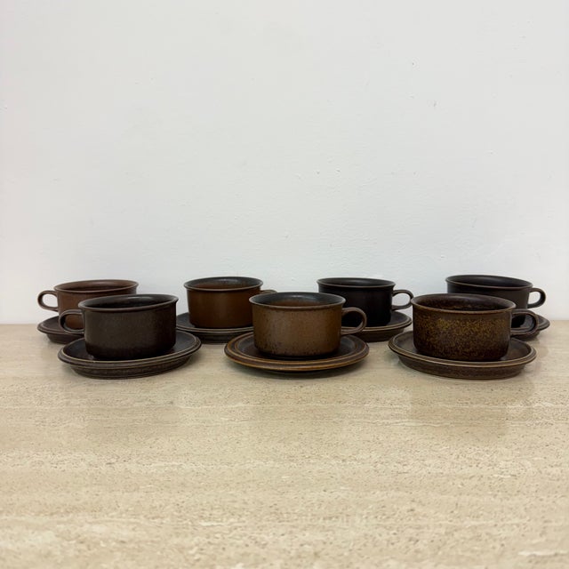 Cups by Ulla Procope for Arabia, 1970s, Set of 7 For Sale - Image 14 of 18