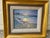 Vintage signed George J Bleich framed Seascape “Sundown at Cypress Point” original oil painting. H: 9.5 inches W: 11...