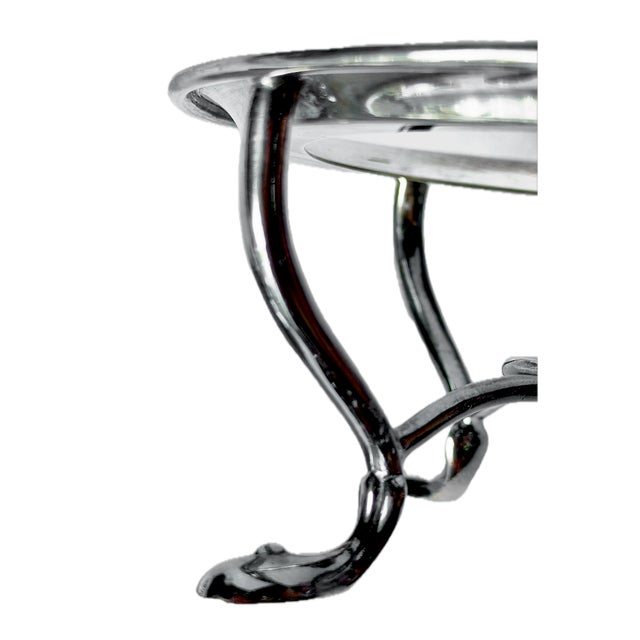 Silver Vintage Silverplate Tea Kettle & Warmer For Sale - Image 8 of 8