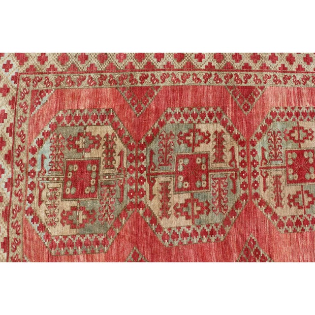 Early 20th Century Antique Turkomen Ersari Rug With Repeating Gul Design 8'3 X 11'4 For Sale In Atlanta - Image 6 of 13