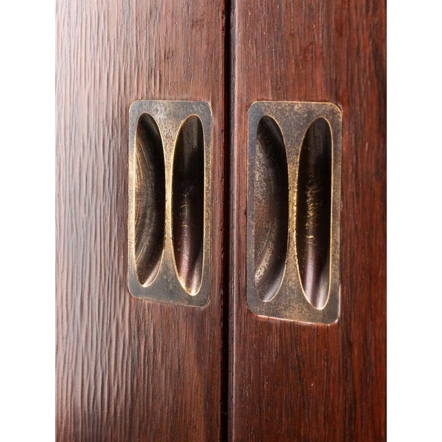 1960s Bar Cabinet in Rosewood with Metal Details from Stildomus, Italy, 1960s For Sale - Image 5 of 13