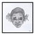 2020s Jaymes Earl "Opulence III" Contemporary Black and White Pin and Thread Mixed Media Portrait, 2023 For Sale - Image 5 of 12