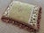 Pretty vintage Aubusson-style needlepoint pillow with pom pom trim and leopard spotted accent. Please see condition...