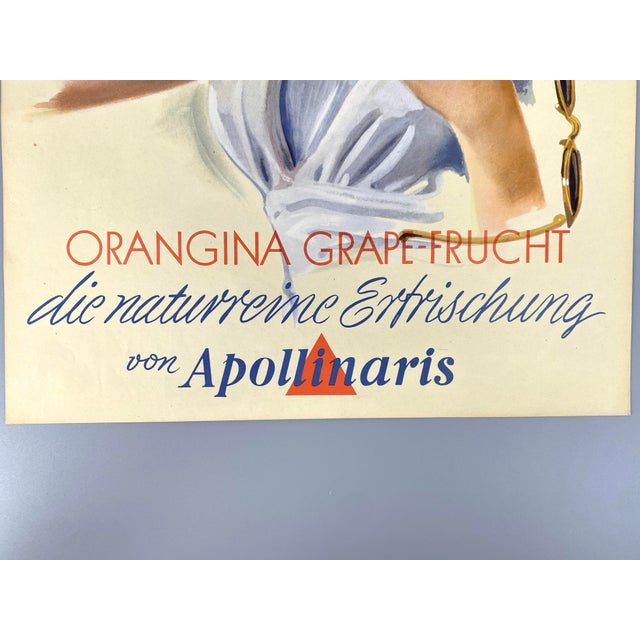 1950s Apollinaris Advertising Poster from Presta, 1950s For Sale - Image 5 of 9