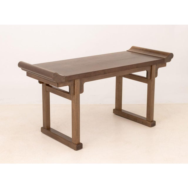 Asian Modern Wood Console Table For Sale - Image 9 of 10