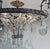 Myran Allan Luxury Lighting Neoclassical Antique Silver Bohemian Crystal Semi-Flush Mount For Sale In Atlanta - Image 6 of 6