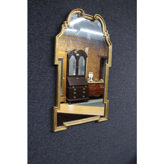 Mid 20th Century Italian Style Giltwood Arch Wall Mirror For Sale - Image 5 of 5