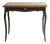 Louis XV Desk in Black with Oak Top and Glass Top For Sale